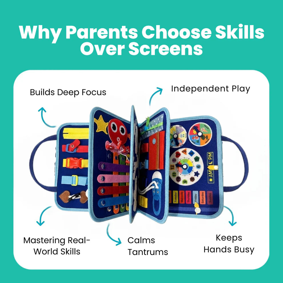 Brainibee™ Montessori Busy Board