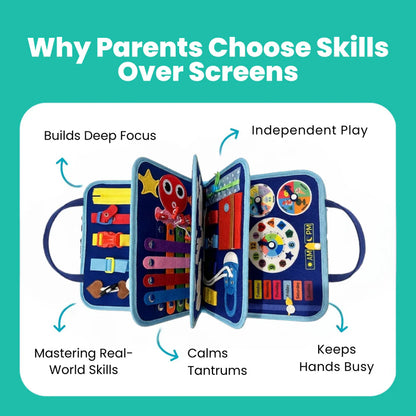 Brainibee™ Montessori Busy Board
