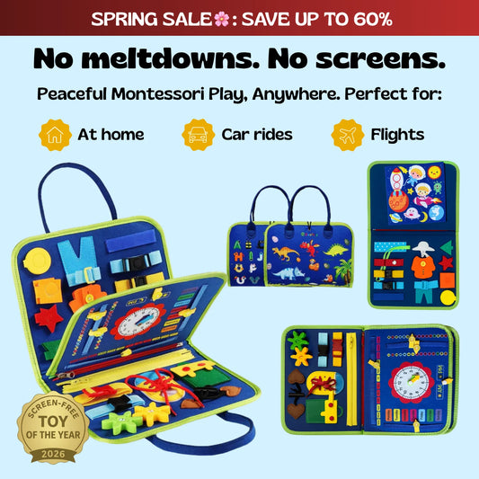 Brainibee™ Montessori Busy Board